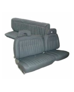 Chevy & GMC Truck Seat Cover, Bench, Extended Cab, 60/40 Split, Front and Rear, Velour, Two-Tone, Silverado, 1992-1995