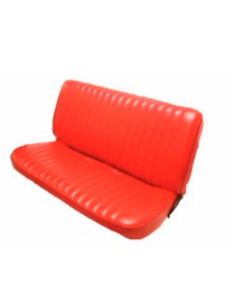 Chevy S-10 Seat Cover, Bench, Standard Cab, Front, Vinyl, Velour Inserts, Without Headrest, 22" Tall Backrest, 1982-1993