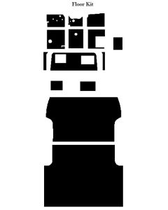 Chevy Insulation, QuietRide, AcoustiShield, Front Floor Kit, Panel Delivery Truck, 1954-1955