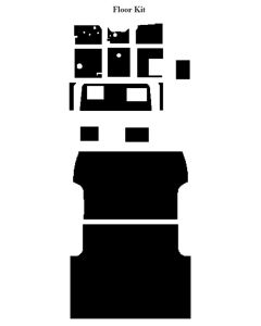 Chevy Insulation, QuietRide, AcoustiShield, Rear Floor Kit,Panel Delivery Truck, 1954-1955