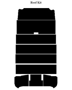 Chevy Insulation, QuietRide, AcoustiShield, Round Window Roof Kit, Panel Delivery Truck, 1954-1955