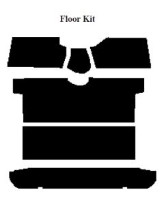 Chevy Insulation, QuietRide, AcoustiShield, Floor Kit, Truck, 1955-1959