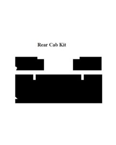 Chevy Insulation, QuietRide, AcoustiShield, Rear Cab Kit, Truck, 1955-1959