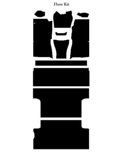 Chevy Insulation, QuietRide, AcoustiShield, Front Floor Kit, Suburban, 1960-1966