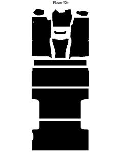 Chevy Insulation, QuietRide, AcoustiShield, Rear Floor Kit,Suburban, 1960-1966