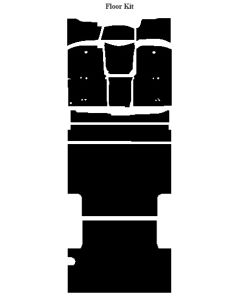 Chevy Insulation, QuietRide, AcoustiShield, Front Floor Kit, Panel Delivery Truck, 1967-1972