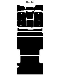 Chevy Insulation, QuietRide, AcoustiShield, Rear Floor Kit,Panel Delivery Truck, 1967-1972