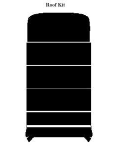 Chevy Insulation, QuietRide, AcoustiShield, Round Window Roof Kit, Suburban, 1967-1972