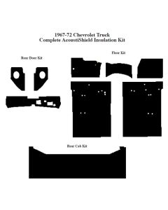 Chevy Insulation, QuietRide, AcoustiShield, Complete Kit, Truck, 1967-1972