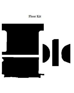 Chevy Insulation, QuietRide, AcoustiShield, Rear Floor Kit,Suburban, 1967-1972