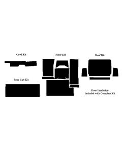 Chevy Insulation, QuietRide, AcoustiShield, Cowl Kit, Truck, 1973-1979