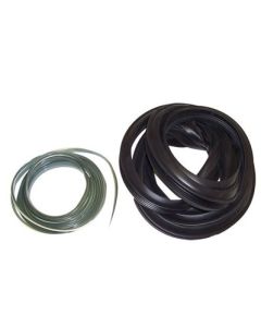 Chevy & GMC Front Windsheild Weatherstrip, With Black Trim,Blazer And Suburban, 1973-1987