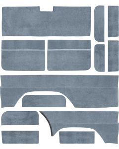 Chevy Suburban Door Panel Set, Regal Velour With Carpet, With Rear Cargo Doors, 1989-1991