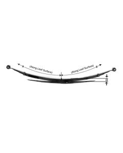 Chevy & GMC Truck Leaf Spring, Rear, 4 Leaf, C/K1500, 1988-1999