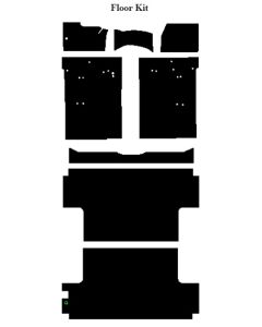 Chevy Insulation, QuietRide, AcoustiShield, Front Floor Kit, Blazer, 1967-1972