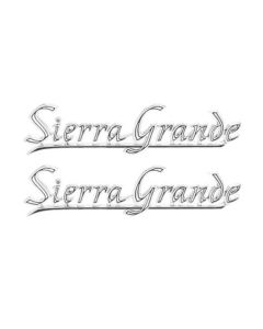 GMC Truck Quarter Panel Emblem, Sierra Grande Script, 1969-1972
