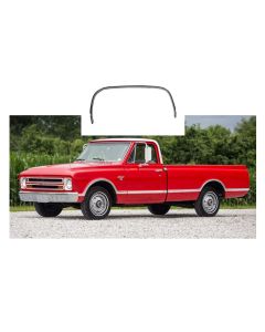 Chevy Or GMC Truck, Front Fender Wheel Opening Molding, Fleetside, Left, 1967-1968