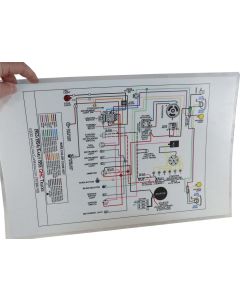 Diagram, Wire Laminated, Color, GMC, 1953-1955 Early