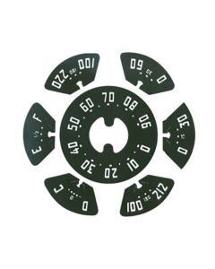 Chevy Truck Dash Gauge Decal Set, 1950-1953