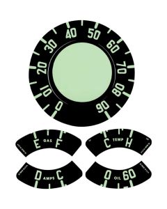 Chevy Truck Dash Gauge Decal Set, 1954-1955