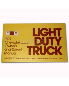 Chevy Truck Owner's Manual, 1977