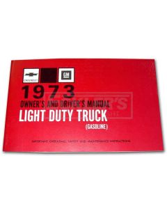 Chevy Truck Owner's Manual, 1973