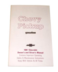 1981 Chevy Truck Owners Manual