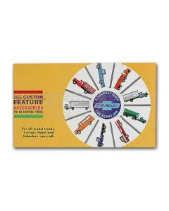 Chevrolet Truck Accessories Brochure, 1963