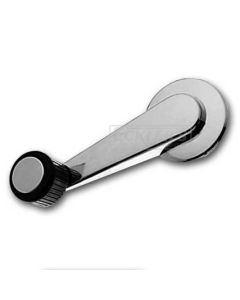 Chevy And GMC Truck Window Handle, Chrome With Black And Chrome Knob, 1981-1989