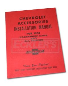 Early Chevy Accessories Installation Manual, 1954