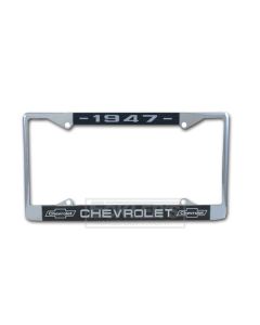 Chevy Truck License Plate Frame With Chevy Logo And Year, 1947-1976