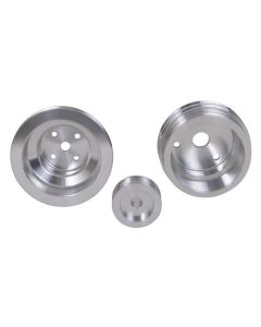 GM 305/350 Truck BBK 3-Pc Underdrive Aluminum Pulley Kit, 1985-1987