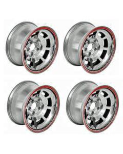 Chevy-GMC Truck Aluminum Replacement Wheel Set-Corvette Pace Car-Style, 5x4.75 BP