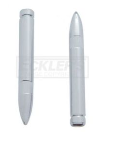 Door Lock Knobs, Chrome Bullet, Pair, 1949-1984