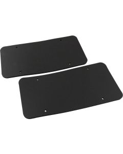 License Plate Pads, High Density Black Foam, Pair, All Years