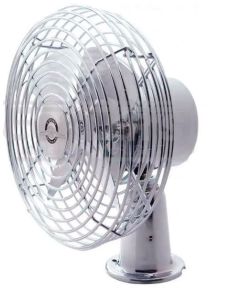 Chevy/GMC Truck 6" Steel Blade Heavy Duty Chrome Fan, 12Volt

