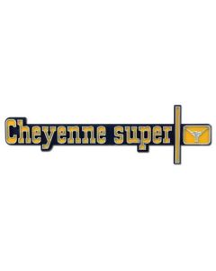Chevy Truck Dash Emblem "Cheyenne Super" 1973-1974