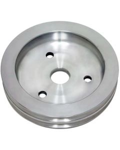 Machined Aluminum Sml Blk Crankshaft Pulley,SWP, 2 Groove