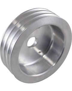 Big Block Aluminum Crankshaft Pulley, Long Water Pump, 3 Groove