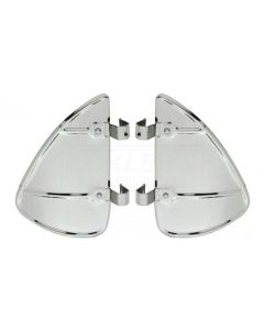 Chevy Vent Window Breezies, Stainless Steel, 55-67