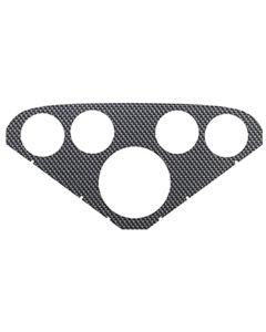Chevy Truck Gauge Panel Insert, Autometer Nostalgia Series,Silver Carbon Fiber Look, 1955-1959