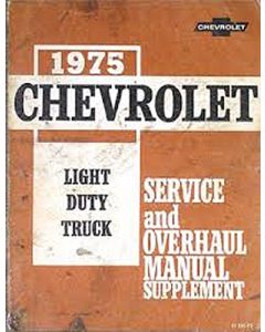1975 Chevy Truck Shop Manual Supplement