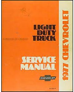 Chevy Truck Shop Manual, 1977