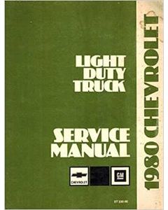 Chevy Truck Shop Manual, 1980