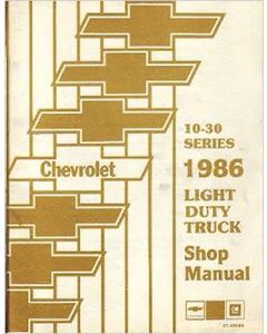 Chevy Truck Shop Manual, 1986