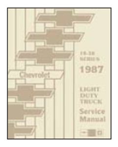 1987 Chevy Truck Shop Manual