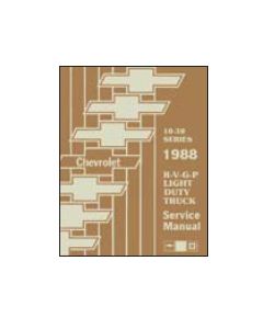 Chevy Truck Shop Manual, 1988