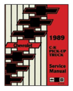 Chevy Truck Shop Manual, 1989