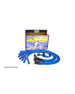 Chevy Truck - Truck Taylor Plug Wires, Stainless Steel, Braided Covering, 8mm, For 350 & 400 SB, Blue, 1976-1980