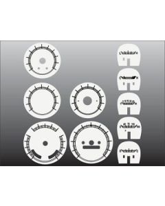 Chevrolet® K5 Blazer White Face Gauge Overlay, 1969..1972
